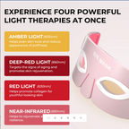 Silicone Eye Massager with Red Light and Heating
