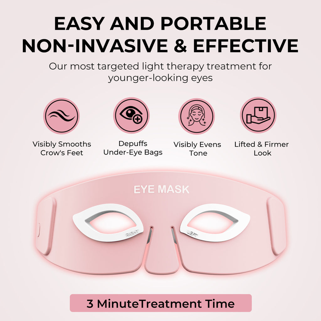 Silicone Eye Massager with Red Light and Heating