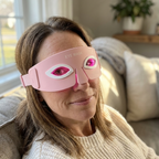 Silicone Eye Massager with Red Light and Heating